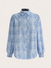 Allover Print Drop Shoulder Shirt